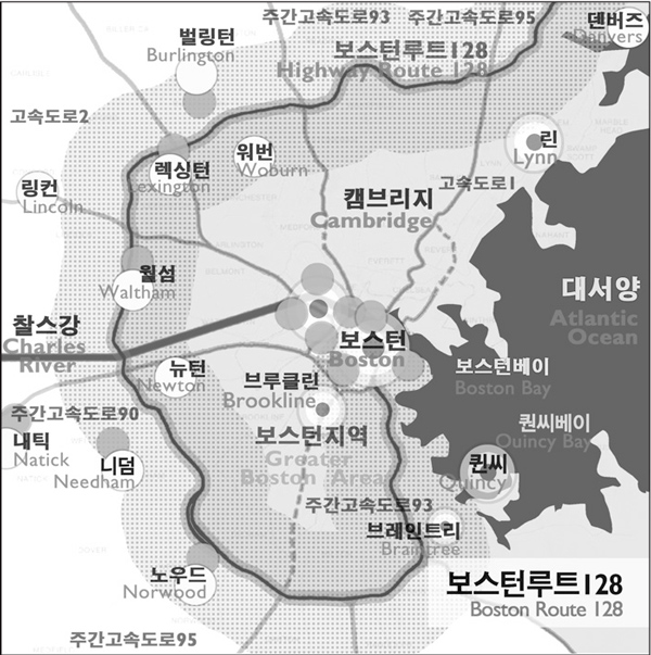 도시회랑 사례: 보스턴루트128